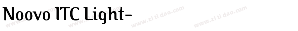 Noovo ITC Light字体转换